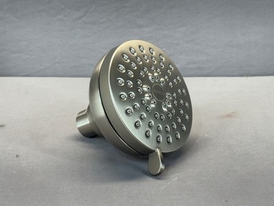 Moen Adjustable Flow Brushed Nickel Replacement Shower Head New w/ Minor Scratch