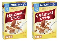 Oatmeal Crisp Almond Breakfast Cereal, Family Size, 628g 2 Pack 