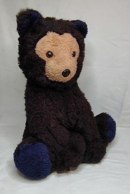 Vintage R. Dakin 1976 Pillow Pets Teddy Bear Blue Paws Plush 14''