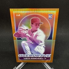 2021 Panini Chronicles Overdrive Neon Orange Chris Rodriguez Rookie /17 #3