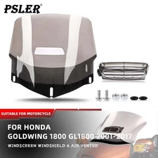 Windscreen Windshield With Air Vented For Honda Goldwing GL1800 2001-2017 Smoke