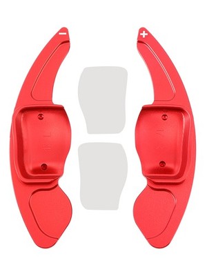 Steering Wheel Paddle Shifter Extension For SEAT VW Scirocco Aluminium Red US