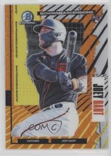 2021 Bowman Chrome Ascensions Mega Box Orange Mojo Refractor 15/25 Joey Bart 0a3
