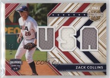 2018 Panini Elite Extra Edition USA Materials Gold 83/99 Zack Collins 00li