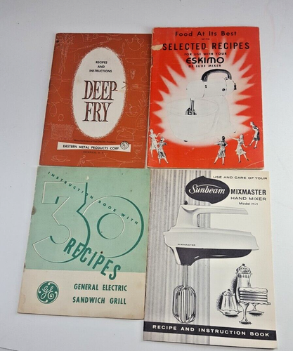12 VTG Recipe & Instructional Booklets Appliances Cooking Freezing Advertising - Imagen 4 de 5