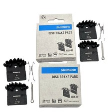Shimano J05A J03A Brake Resin Fin Pads w/Spring Pin XTR/XT/SLX/DEORE, 2 Pairs