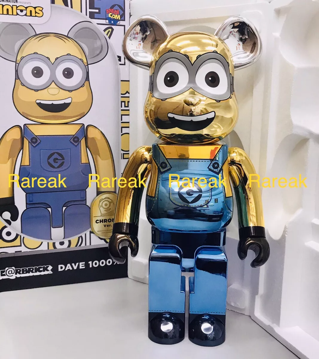 ★即日発送★BE@RBRICK DAVE CHROME Ver. 1000％