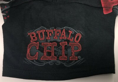Maglietta Buffalo Chip Sturgis 2020: Teschio Oversize - Ricordo Del South Dakota!