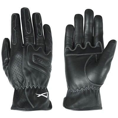 Cuir Gants Moto Motard Scooter Universel Femme Homme Respirant A-Pro - Photo 1/2