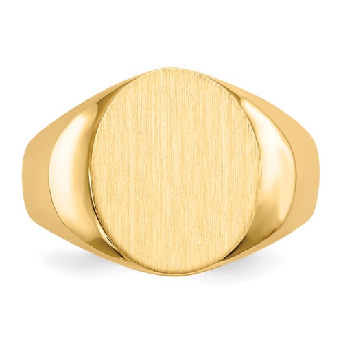 10K Yellow Gold Mens Custom Engraved Signet Ring Handmade Personalized Monogr... - Picture 4 of 70