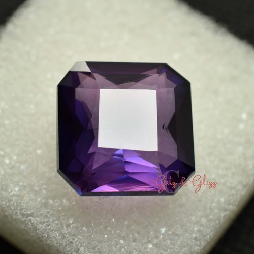 STUNNING Purple Amethyst Square Cut 8.95 Ct GTL Certified Natural Loose Gemstone - Picture 3 of 6