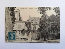 Old postcard 95 - PONTOISE Le MUSÉE TAVET-DELACOUR animated hitch
