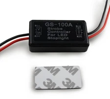 2Pcs GS-100A Flash Strobe Controller Flasher Module Box For LED Brake Stop Light