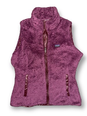 PATAGONIA Reversible Vest Los Gatos Fleece Purple Women's Size Small