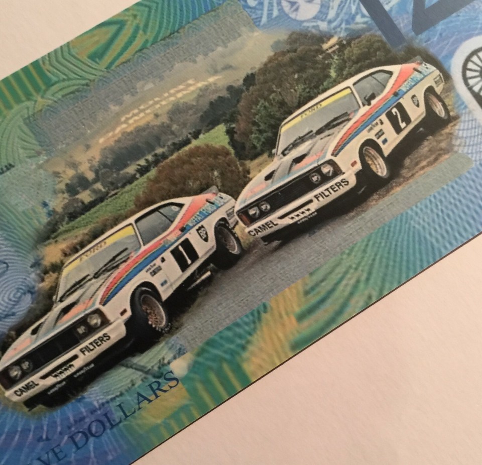 Allan Moffat, Bathurst, 1-2 Falcon, Ford Novelty Note, Vintage, Not ...