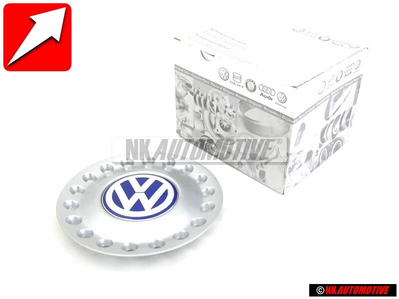 Genuine VW New Beetle Center Hub Sliver Blue Cap - 1C0601149D GTT
