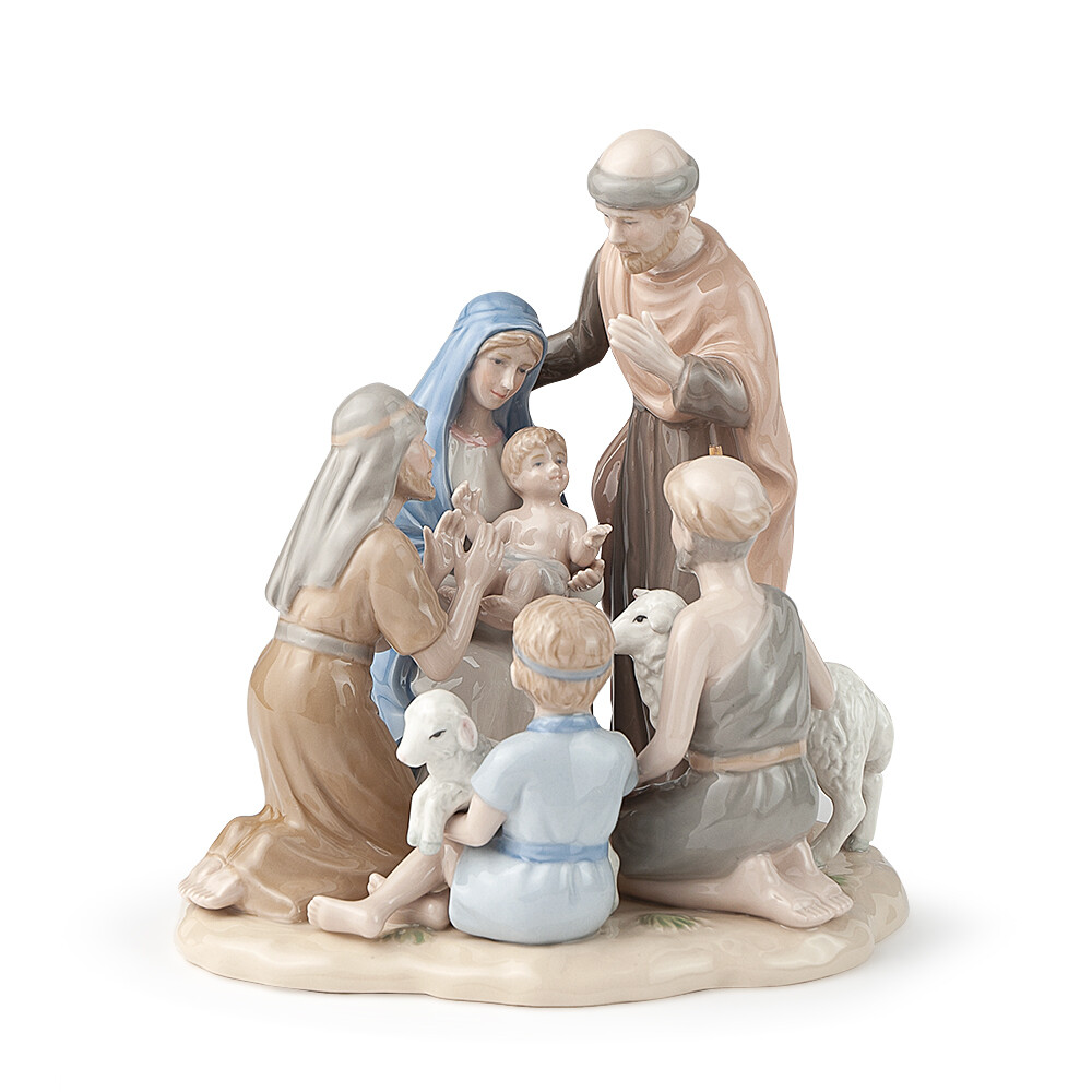 ROYAL CLASS/HERVIT ART. 27725  NATIVITA' PORCELLANA 18,5X16X19CM(H)