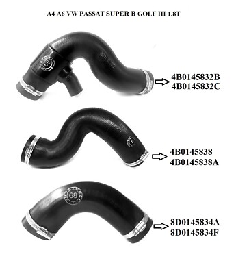 Turbo- Ladeluftschlauch für AUDI A4 A6 VW Passat SKODA Super B 1.8T / 1.9 TDI