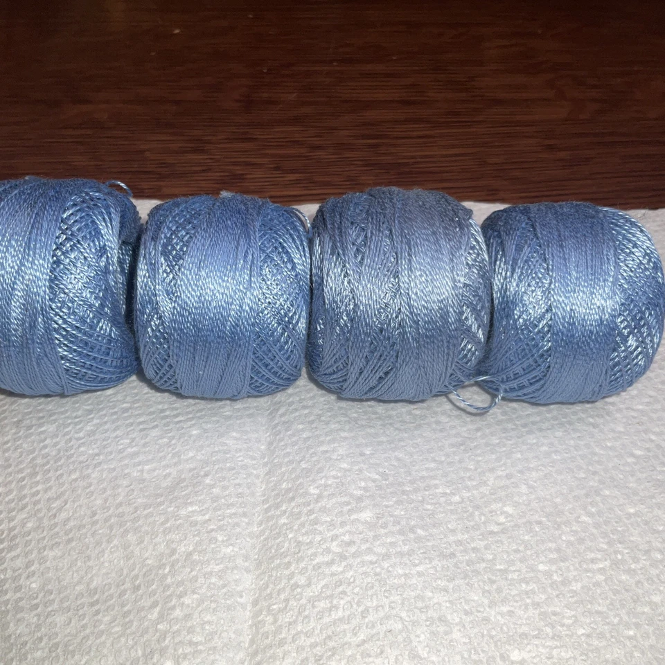 Lot Of 4 DMC Pearl / Perle Cotton Thread Balls Size 8 Color 799 - Image 3 of 4