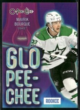 2024-25 OPC O-PEE-CHEE HOCKEY MAVRIK BOURQUE GLO-PEE-CHEE SSP RC #GLO-6