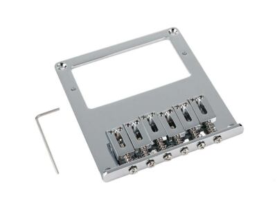 Tele Telecaster Bridge Brücke T68C  chrom Humbucker Gitarrenbau mit Schrauben 