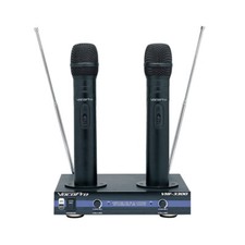 VocoPro VHF-3300 Dual Channel VHF Rechargeable Wireless Microphone System