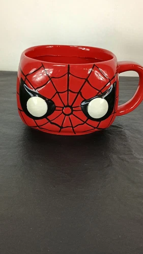 2015 Funko Pop Marvel Spiderman Coffee Tea Soup Mug Vibrant Comic Character