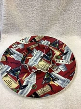 CHIP AND DIP TRAY HAS MARTINI GLASSES & RECIPE VODKA AND DRY VERMOUTH DESIGN 13"