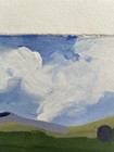 Modern Acrylic Painting Blue Summer Skies Lush Lavender Fields Signed Fine Art — photo 4