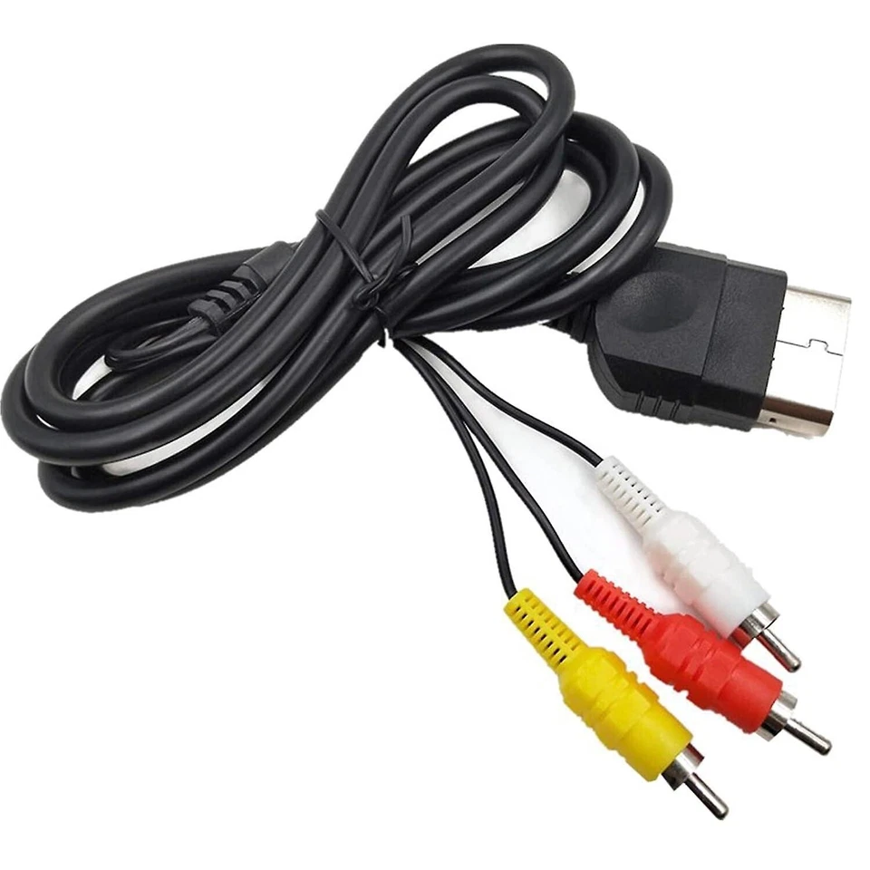 Original Xbox AV Cable TV Lead + Power Cable UK Fast Free Post - Image 3 of 4