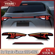 LED Tail Lights ＆ Trunk lamp For Toyota Sienna 2021-2024 Sequential Rear Lamps