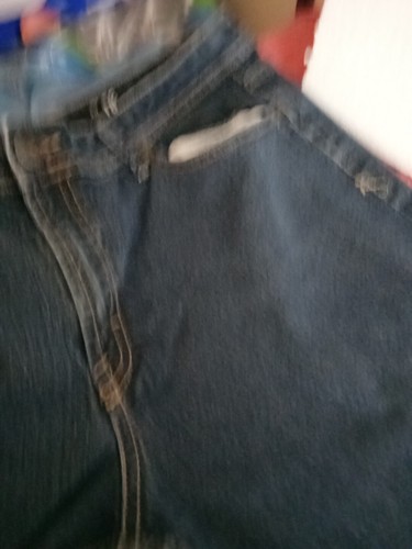 Jordache Women's Blue Jeans W/Button Flap Back Pockets Size 18 Bootcut - Picture 6 of 13