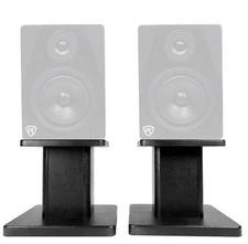 Rockville 8” Black Studio Monitor Speaker Stands For Rockville APM5B