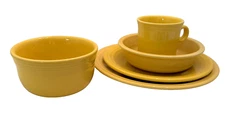 Fiestaware 5 Piece Sunflower Place Setting (Retired Color) Jumbo Bowl/New Mug