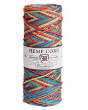 1mm Variegated Hemp Cord Spool Jewelry Making Macrame Crochet Gift Wrapping