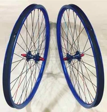 TNT BICYCLES, BMX WHEEL SET - 20, 24, 26, 29 INCH - RED & BLUE