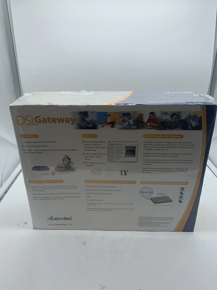 SEALED Actiontec Model GT704 DSL Gateway GS503AD3A-01 w/ FREE SHIPPING - Image 3 of 4