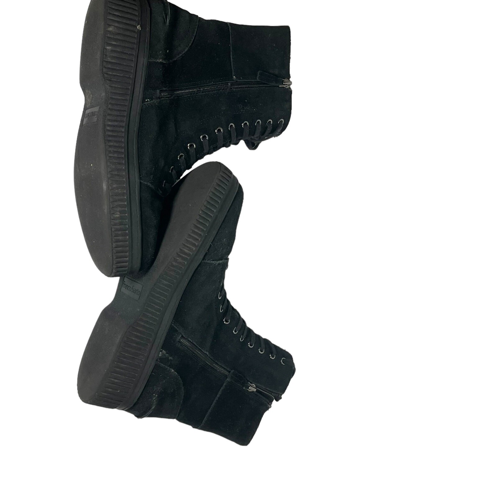 Franco Sarto Women's Becks Boots Size 10 Lace Up Combat Platform