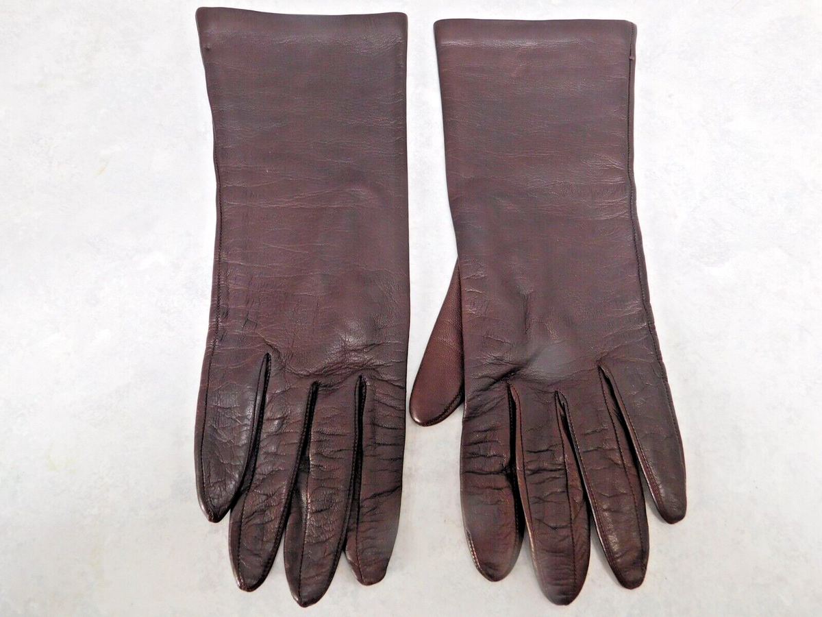 knee length dresses for ladies Dents Womens Long Opera Length Leather Gloves in Black main image 0