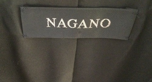 ATSUKO NAGANO Japan Women’s BLAZER • Black/Silver •Lightweight Wool •Sz M •MINT - 第 3/8 張圖片