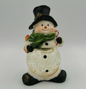 Decorazioni Natalizie Pupazzo Di Neve.Boule De Neige Pupazzo Di Neve H 10 Cm Decorazioni Natalizie Natale 51 Ebay