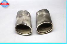 08-16 Mercedes E350 W204 Rear Bumper Left Right Side Exhaust Muffler Tips Oem