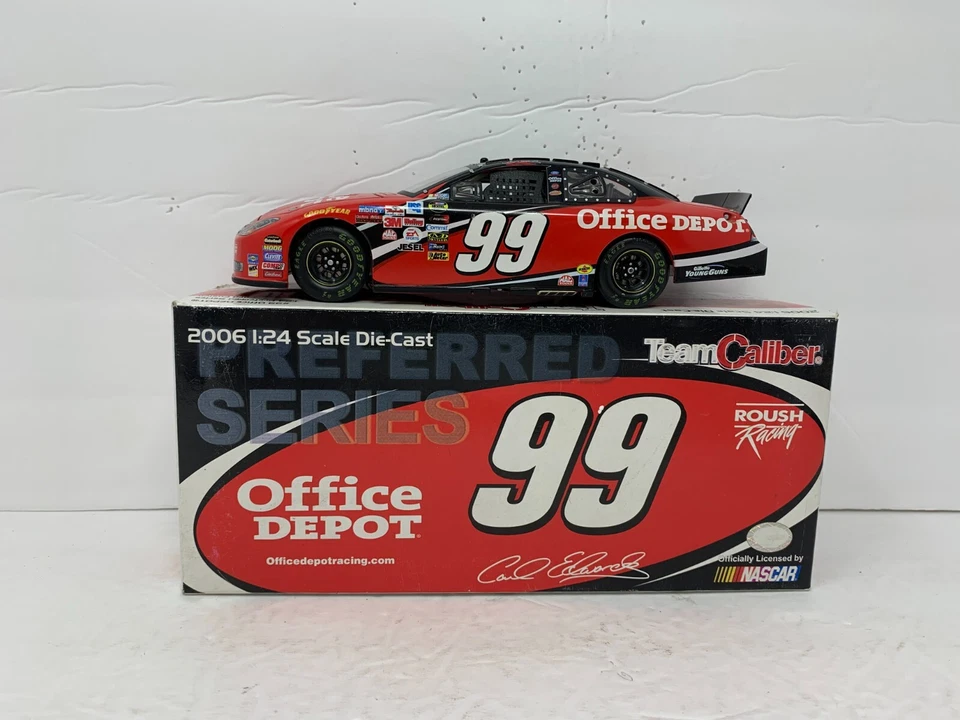Team Caliber Nascar #99 Carl Edwards Office Depot Ford Fusion 124 Diecast - Image 2 of 4
