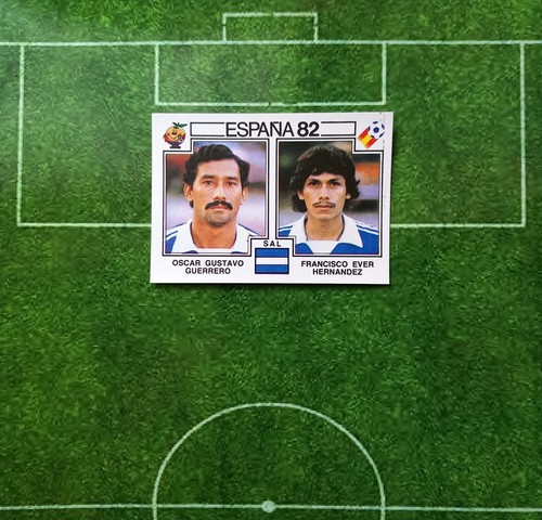 Panini ESPANA 82 #226 Oscar Gustavo Guerrero - Francisco Ever Hernandez Salvador