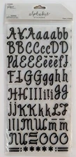 Black Glitter Foam Alphabet Letters Numbers Scrapbook Stickers The Paper Studio