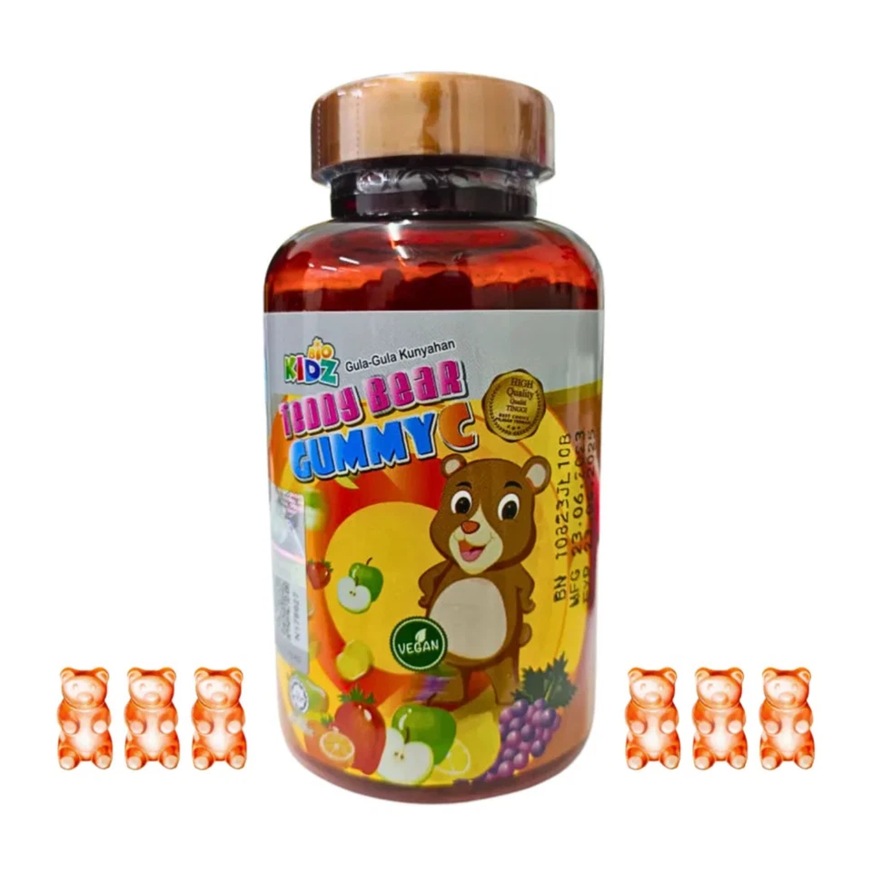 BIOKIDZ GOMMY C NutriGold Vitamina C Gomitas Osos para Niños Apoyo Inmune Foto 3 de 4