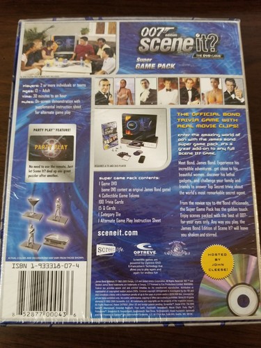 007 Edition Scene It? The DVD Game (James Bond Trivia) Game Pack NEW SEALED - Picture 2 of 2