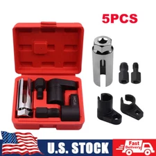 5PCS O2 Oxygen Sensor Socket Thread Chaser Set, 3/8" 1/2" Drive  Wrench Remover 