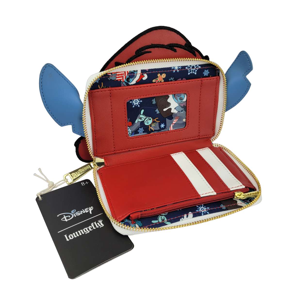 Loungefly Disney Santa Stitch Cosplay Zip-Around Wallet  display picture 2