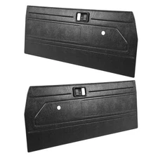 Fit 84-87 Toyota Pickup Truck Interior Door Panels Center Section Black ABS